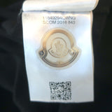 Moncler Maglia Cardigan Mesh-Trimmed Hoodie Sweatshirt Black Size Small