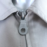 Chanel Identification 01P Colorblock Zip-Up Jacket Gray & White Size 38