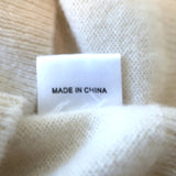 Lingua Franca Love is the Message Cashmere Sweater Cream Size Extra Small