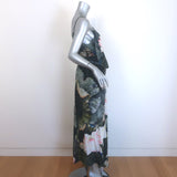 Camilla Craving A Patch of Green Bat Shoestring Strap Maxi Dress Black Size 1