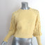 Jonathan Simkhai Sweater Rosemarie Buttercup Directional Rib Knit Size Small