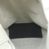 Vera Pelle Tie-Top Metallic Leather Tote Silver Large Shoulder Bag