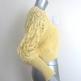 Jonathan Simkhai Sweater Rosemarie Buttercup Directional Rib Knit Size Small