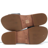 Alexandre Birman Wood Clog Sandals Clarita Black Woven Leather Size 38.5