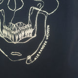 Alexander McQueen Skull-Embroidered T-Shirt Black Cotton Size Extra Large NEW