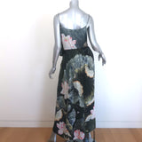 Camilla Craving A Patch of Green Bat Shoestring Strap Maxi Dress Black Size 1