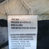 Camilla Craving A Patch of Green Bat Shoestring Strap Maxi Dress Black Size 1