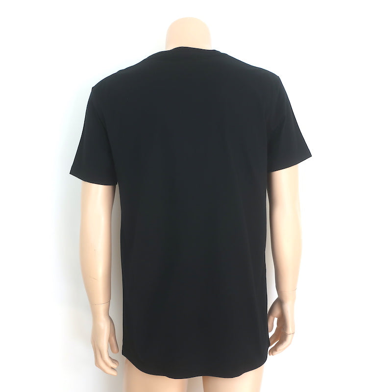 Alexander McQueen Skull-Embroidered T-Shirt Black Cotton Size Extra Large NEW