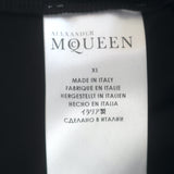 Alexander McQueen Skull-Embroidered T-Shirt Black Cotton Size Extra Large NEW