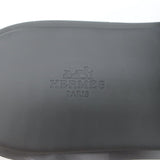 Hermes Gabriel Slide Sandals Charcoal Suede Size 43 NEW