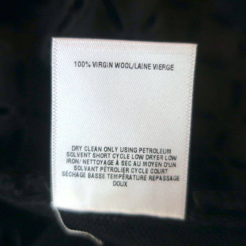 Oscar de la Renta Eyelet-Embroidered Cardigan Black Velvet &amp; Wool Size Small NEW