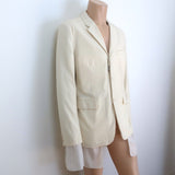 Comme des Garcons Homme Plus Layered Blazer Ivory Size Extra Large NEW