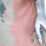 Camilla Garden of Dreams Round Neck Silk Caftan Pink Printed Silk One Size