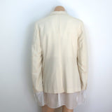Comme des Garcons Homme Plus Layered Blazer Ivory Size Extra Large NEW