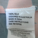 Camilla Garden of Dreams Round Neck Silk Caftan Pink Printed Silk One Size