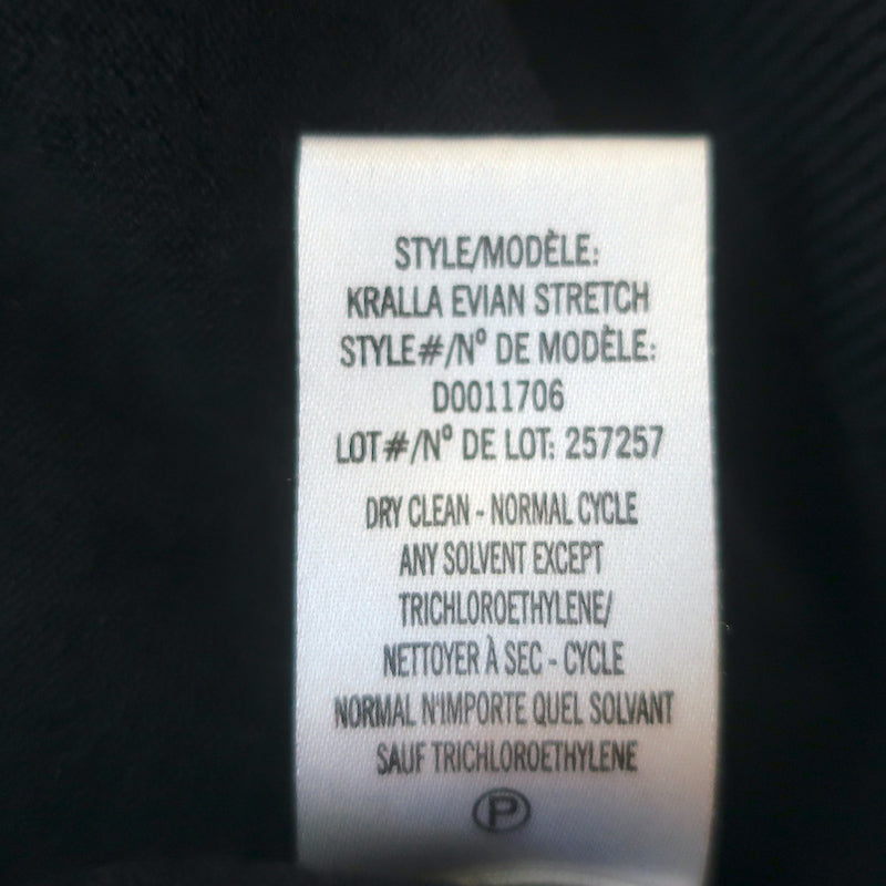 Theory Crewneck Sweater Navy Kralla Evian Stretch Wool Knit Size Petite