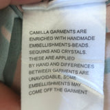 Camilla Garden of Dreams Round Neck Silk Caftan Pink Printed Silk One Size