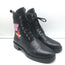 Louis Vuitton Ranger Boots with Patches Black Leather Size 40 Flat Combat Boots