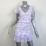 LoveShackFancy Sonara Smocked Mini Dress Lavender Tie Dye Cotton Size Petite