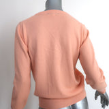Lingua Franca Respect Your Mother Cashmere Sweater Peach Size Extra Small