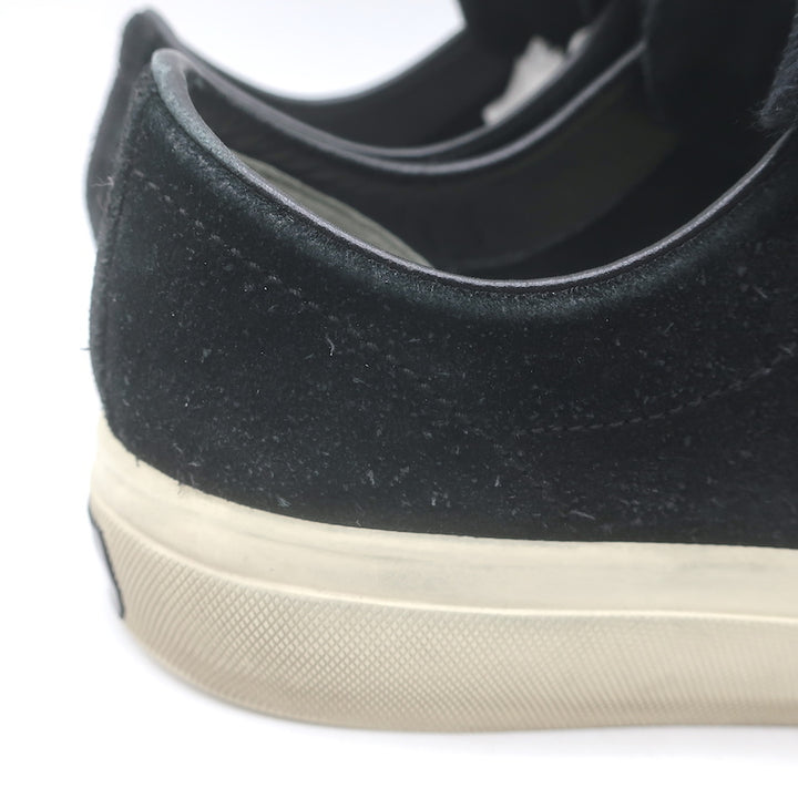 Tom Ford Cambridge Low Top Sneakers Black Leather &amp; Suede Size 7.5