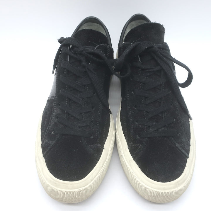 Tom Ford Cambridge Low Top Sneakers Black Leather &amp; Suede Size 7.5