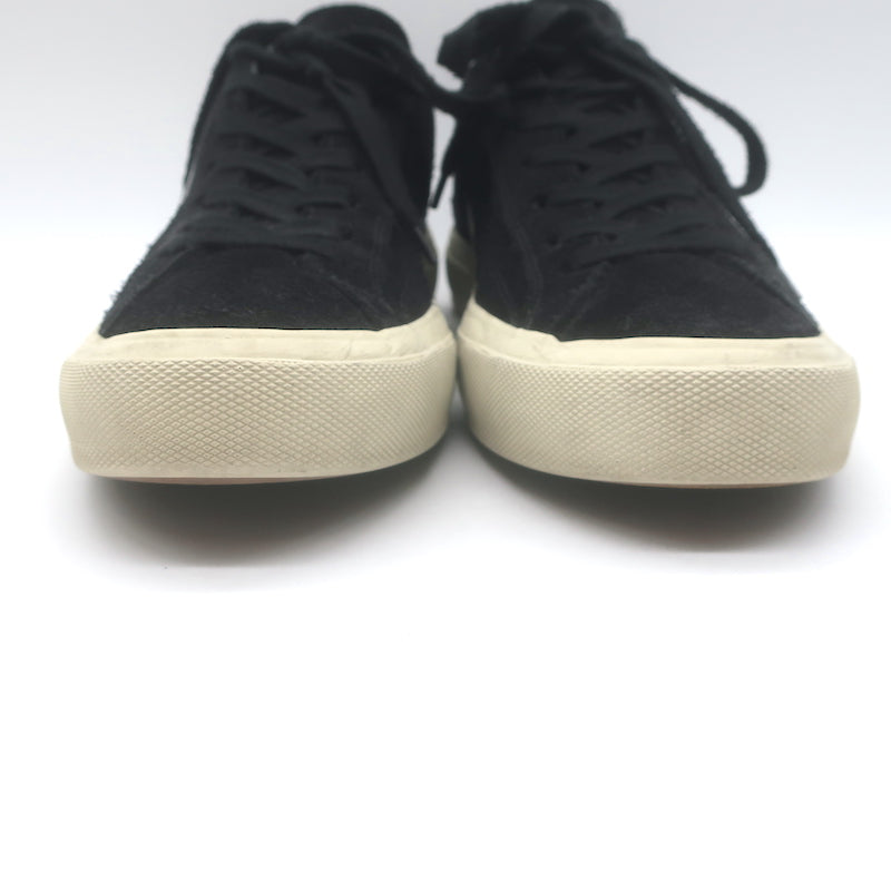 Tom Ford Cambridge Low Top Sneakers Black Leather &amp; Suede Size 7.5