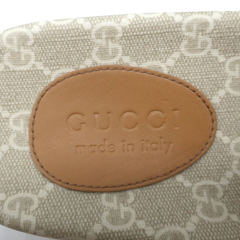 Gucci GG Supreme Slide Sandals Cream/Beige Canvas Size 7