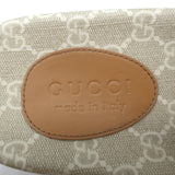 Gucci GG Supreme Slide Sandals Cream/Beige Canvas Size 7