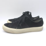 Tom Ford Cambridge Low Top Sneakers Black Leather & Suede Size 7.5