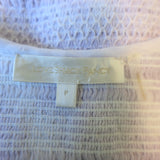 LoveShackFancy Sonara Smocked Mini Dress Lavender Tie Dye Cotton Size Petite