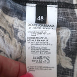 Dolce & Gabbana Devotion Linen T-Shirt Black/Gold Size 48