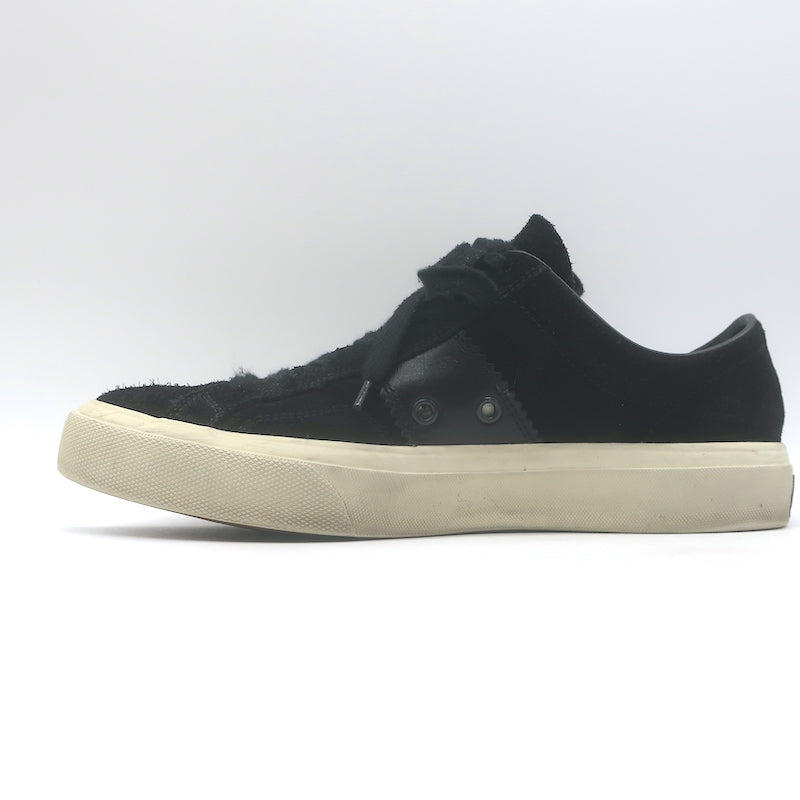 Tom Ford Cambridge Low Top Sneakers Black Leather &amp; Suede Size 7.5