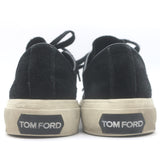 Tom Ford Cambridge Low Top Sneakers Black Leather & Suede Size 7.5