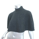 Michael Kors Collection Cashmere Turtleneck Poncho Sweater Charcoal Size Medium