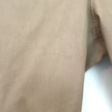 SPRWMN crop flare leather leggings in beige, authentic pre-owned luxury with light wear — size M