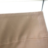 SPRWMN beige leather crop-flare leggings, size M, pre-owned luxury piece with minor wear