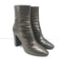 Saint Laurent Lou Ankle Boots Bronze Metallic Textured Leather Size 40.5