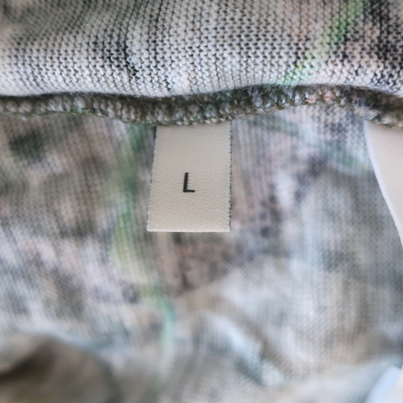 Gucci Flora Snake Print T-Shirt Military Green Linen Jersey Size Large NEW