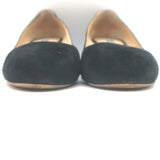 Prada Block Heel Pumps Black Suede Size 38.5