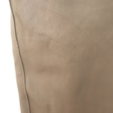 SPRWMN crop-flare leather leggings in beige, authentic pre-owned luxury, size M with gentle wear