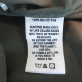 Alex Mill Ruffled Button Down Shirt Army Green Size Medium Long Sleeve Top