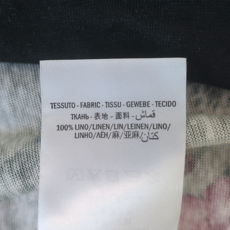 Gucci Flora Snake Print T-Shirt Military Green Linen Jersey Size Large NEW
