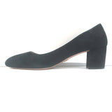 Prada Block Heel Pumps Black Suede Size 38.5