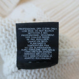 Tibi Shrunken Sweater White Cotton-Blend Knit Size Extra Small Cropped Pullover