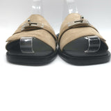 Hermes Gabriel Slide Sandals Beige Suede Size 43