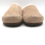 Jenni Kayne Shearling-Lined Moc Clogs Taupe Suede Size 38