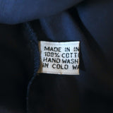 Juliet Dunn Blouson Tie-Waist Mini Dress Navy Floral Print Cotton Size 3