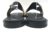 Hermes Gabriel Slide Sandals Beige Suede Size 43