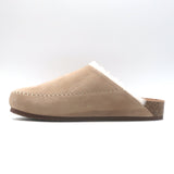 Jenni Kayne Shearling-Lined Moc Clogs Taupe Suede Size 38